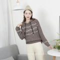 Autumn Winter Long Sleeve Women knit pullover sweater hoodie casual loose letter sweaters